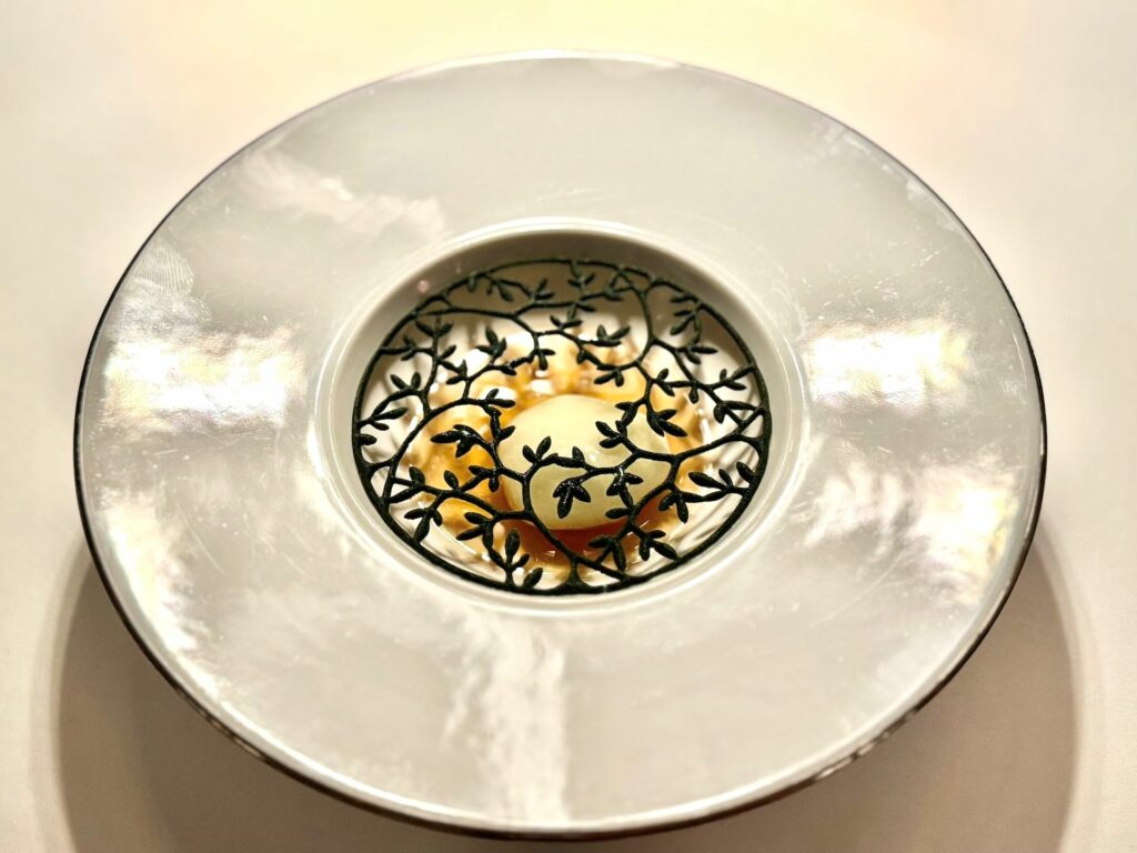 Il rinfrescante pre-dessert de Il Palagio.