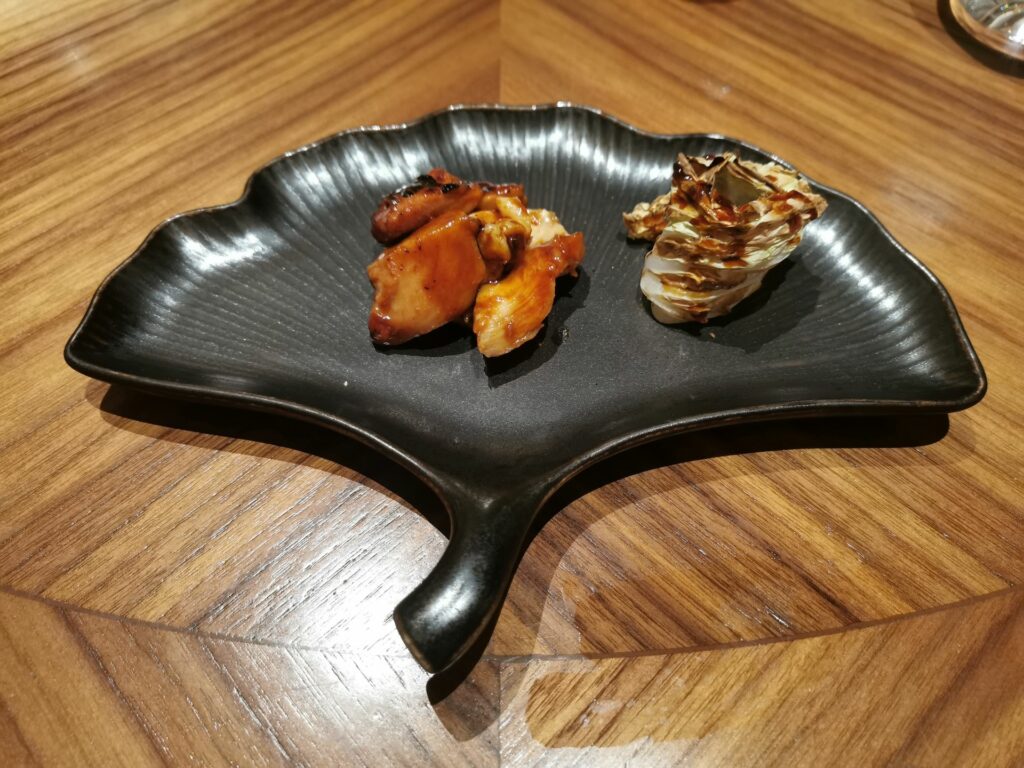 Yakimono - Pollo ruspante marinato al miso cotto alla brace di Kohaku, Roma.