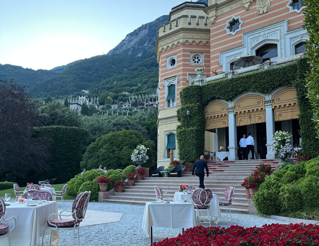 La vista lago a Villa Feltrinelli.