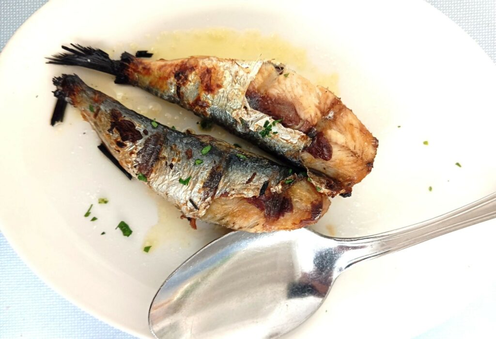 Sarde grigliate di Vecchia Marina.