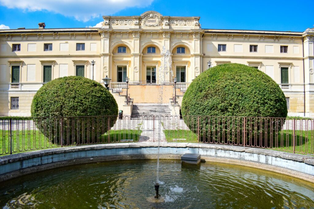 Una facciata della villa dove è avvenuta la degustazione