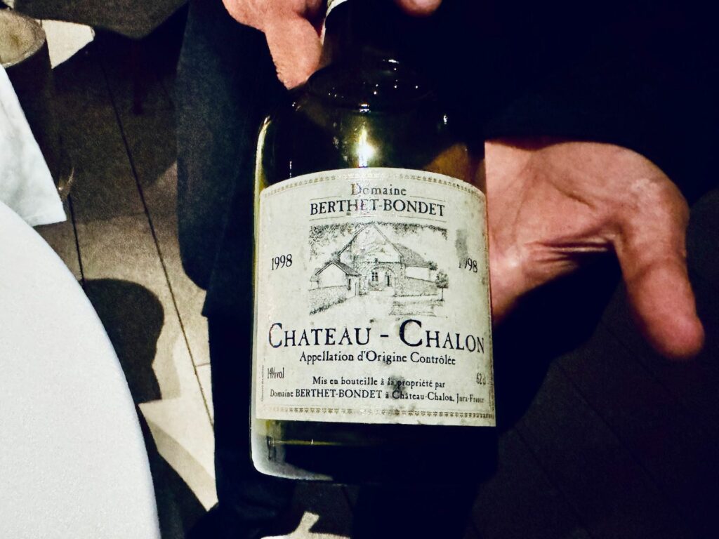 Un vino d’annata dalla Jura degustato al ristorante la pergola