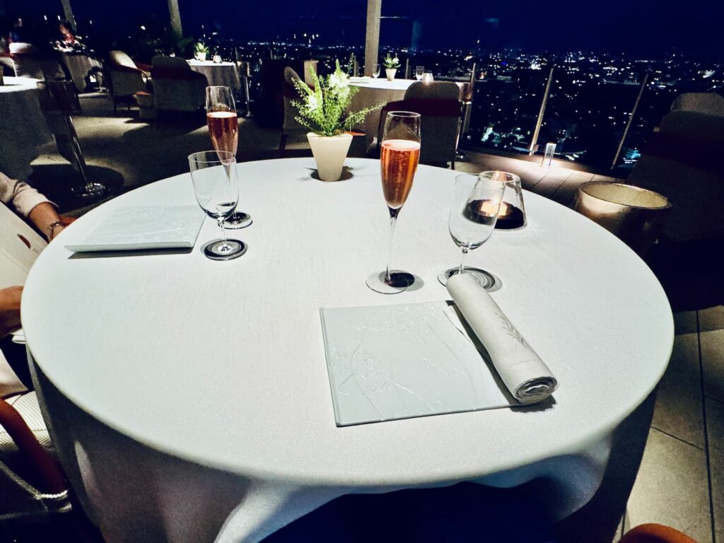 Mise en place del ristorante la pergola.