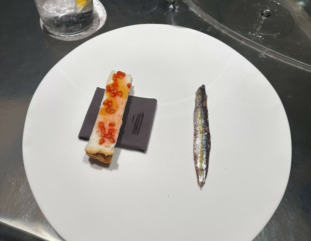 acciuga del Cantabrico del ristorante Enigma.