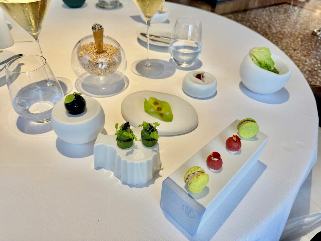 Il benvenuto dello chef del ristorante Agostino Iacobucci