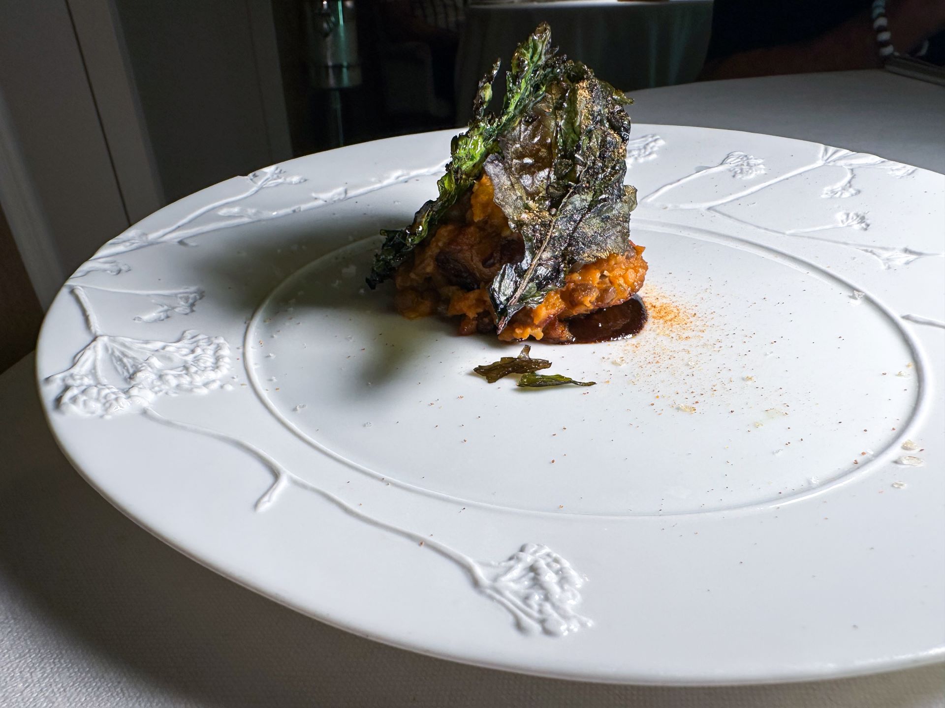 Lasagna di S-foglie vegetale del ristorante Duomo.