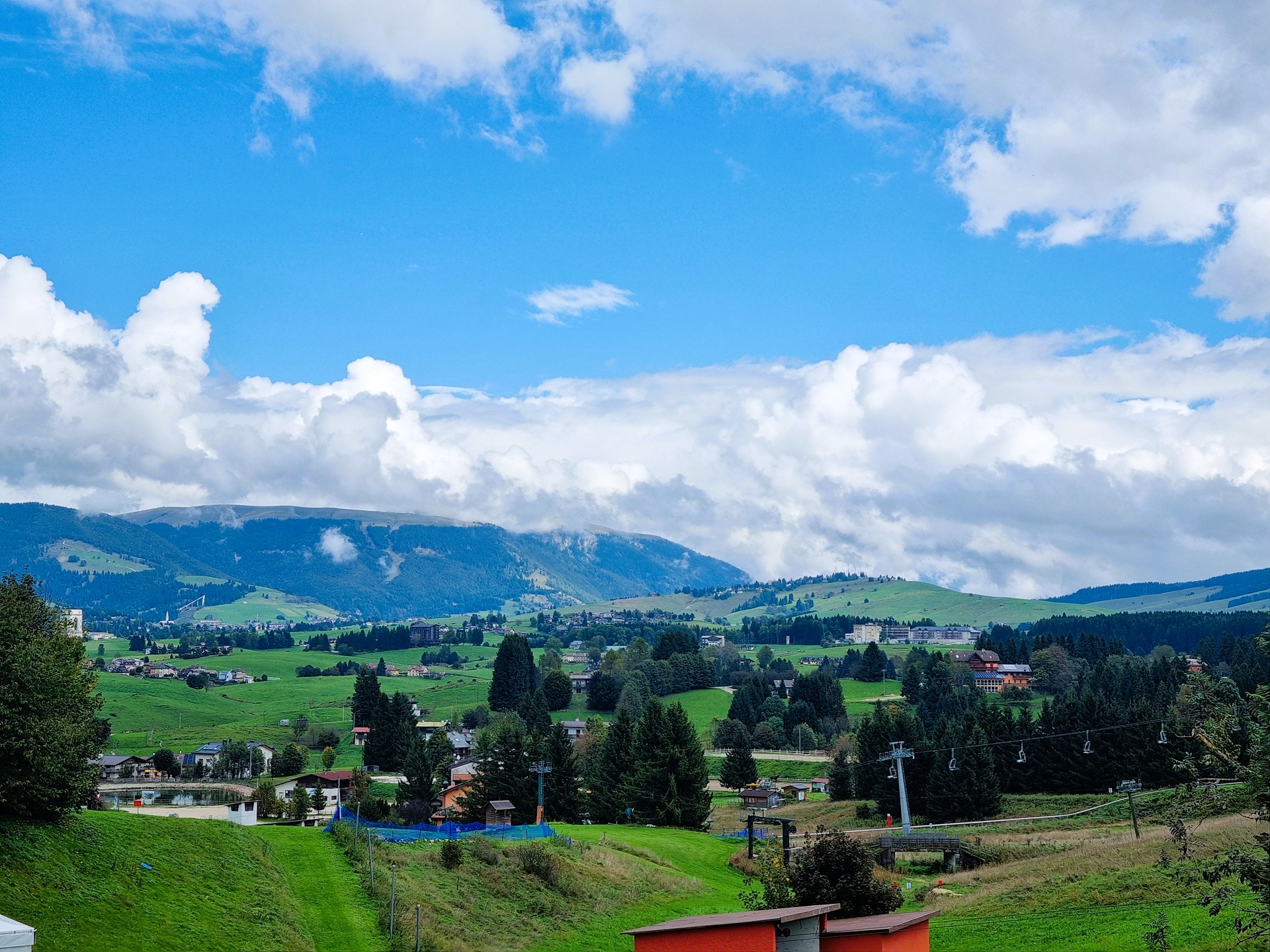 Vista sull'Altopiano del ristorante la tana gourmet
