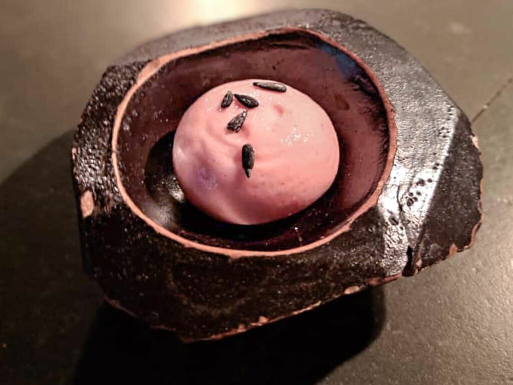 Sorbetto di basilico e anguria di di verso