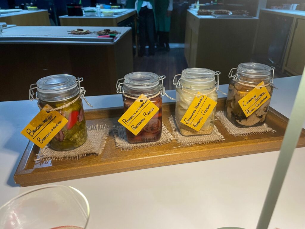 I sottaceti del Ristorante Tenerumi