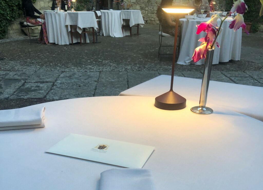 Mise en place del ristorante Il Pievano