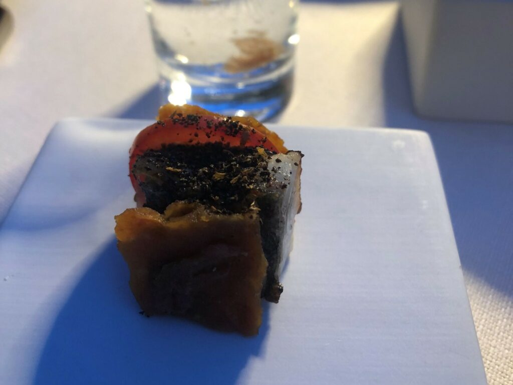 Particolare dell’ottimo mini club sandwich del ristorante Il Pievano