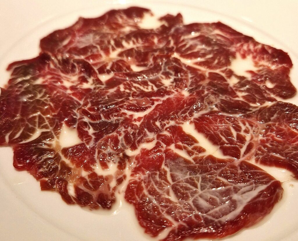 Vacca galiziana frollata 60 giorni e panna tiepida.