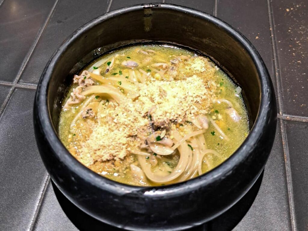 Gli spaghetti serviti all'evento "A cena con Viviana Varese e la sua storia"