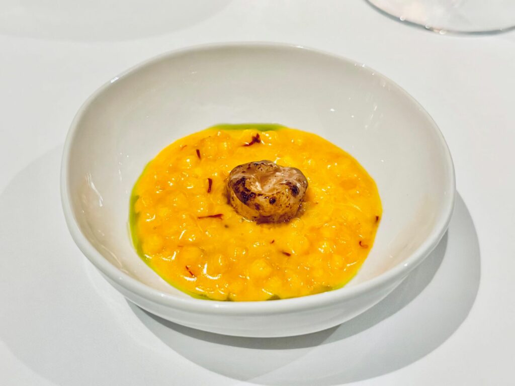 Il calamaro alla milanese, grande piatto pensato nel 2022.