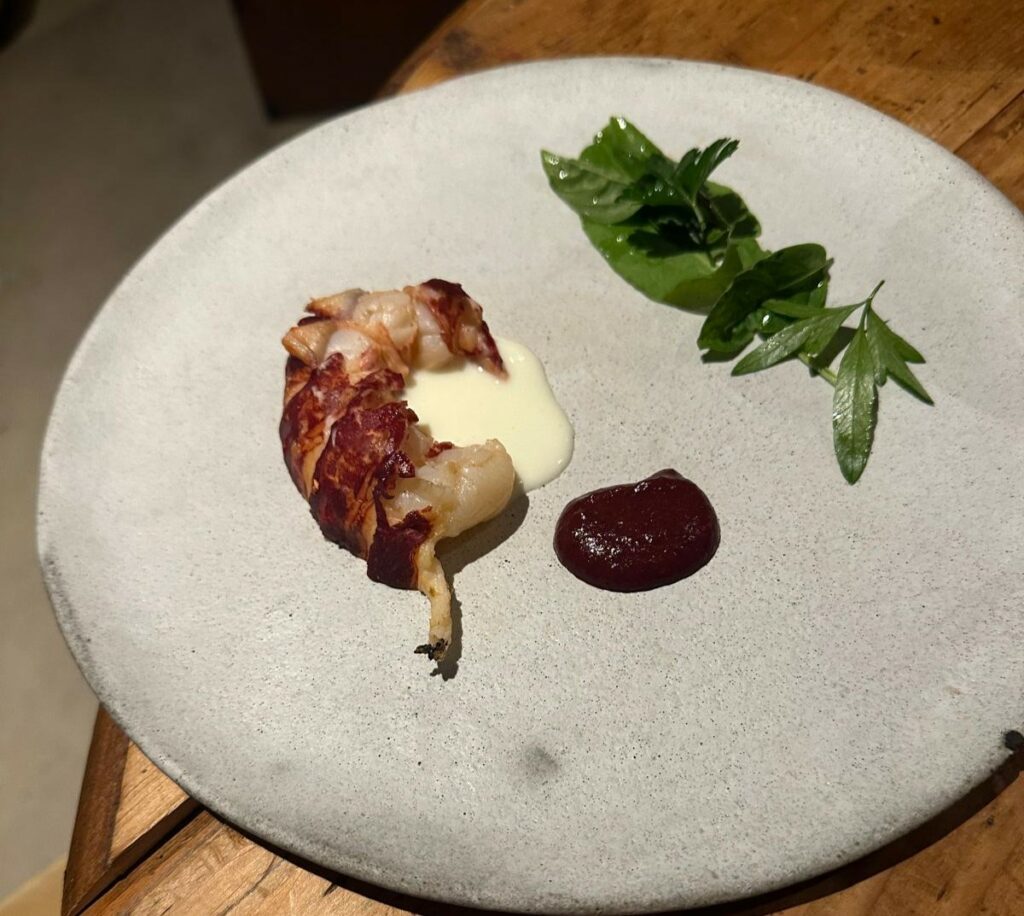 Aragosta e insalata del giardino