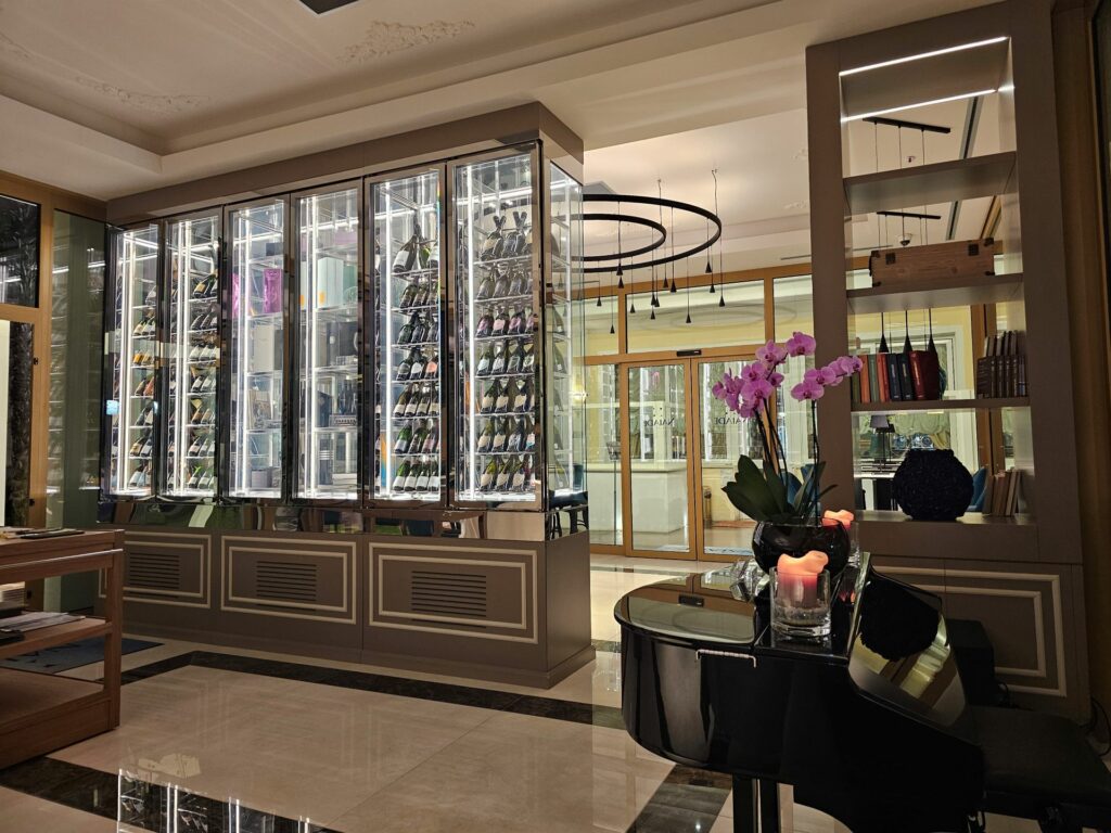 La vetrina degli Champagne.