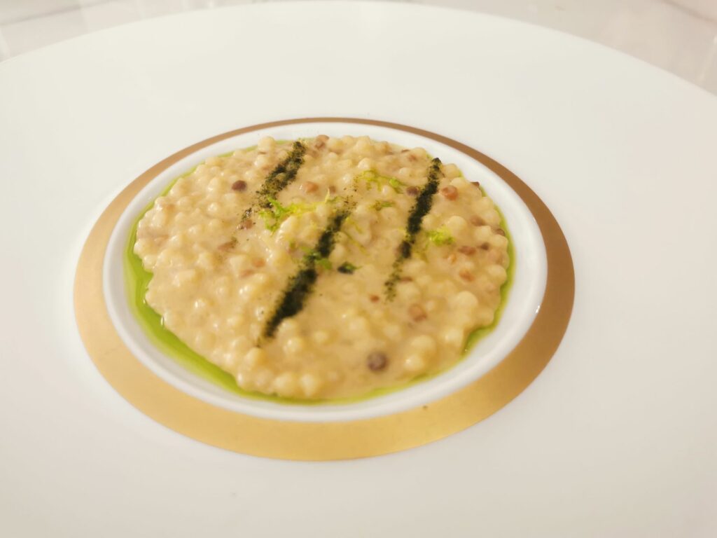 Fregula, Vongole e Cocco del ristorante Pipero