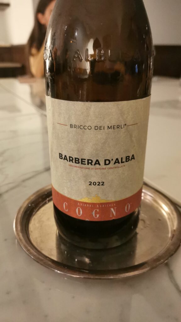 Una barbera ad accompagnare i secondi.