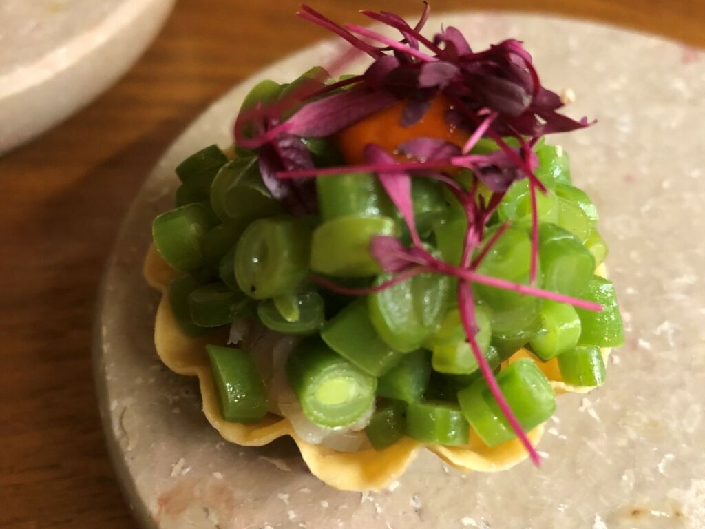 Particolare della squisita tartelletta