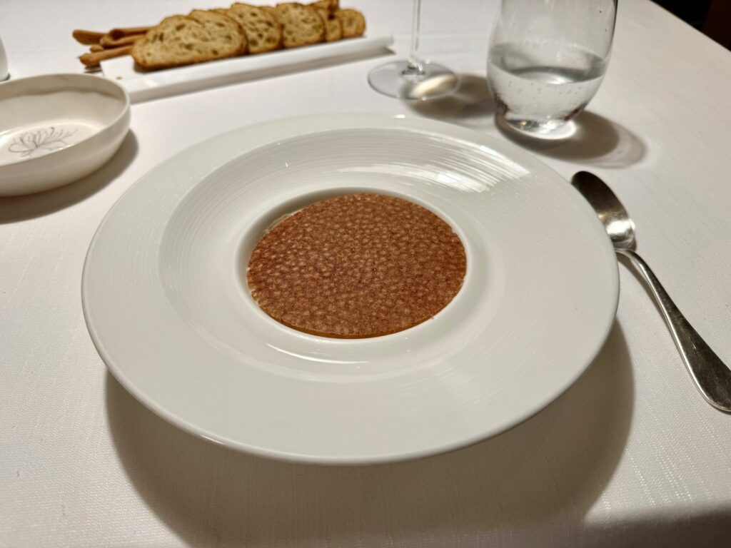 Creme brûlee di polpo del Ristorante La Madia