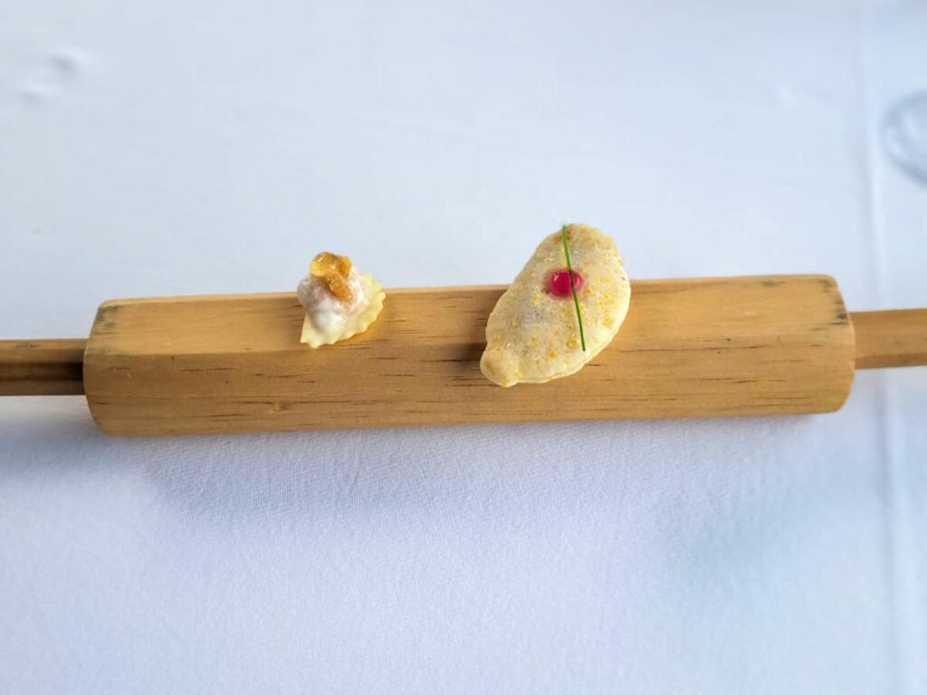 Stuzzichini di benvenuto del ristorante La Palta