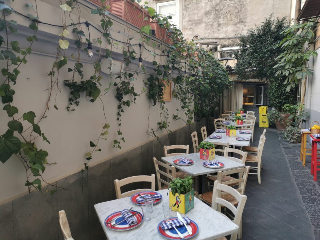 Il giardino della Pizzeria Concettina ai tre santi