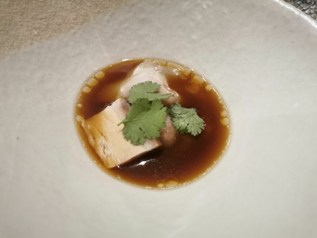 Dong po - Pancia di maiale in due cotture con dumpling all’italiana del ristorante Ego