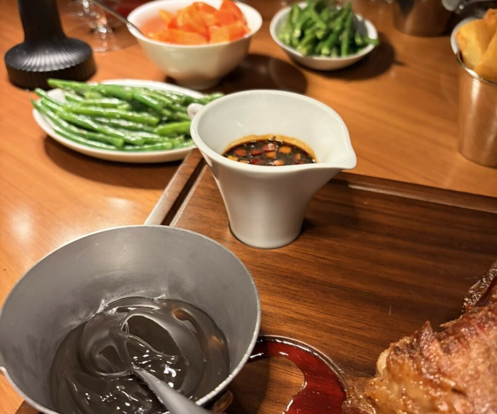 I side serviti assieme al controfiletto.