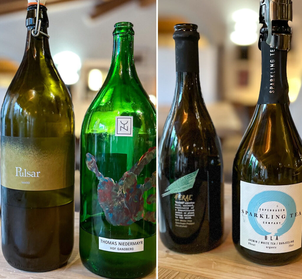 Alcune chicche servite da Bad Schörgau, anche analcoliche.