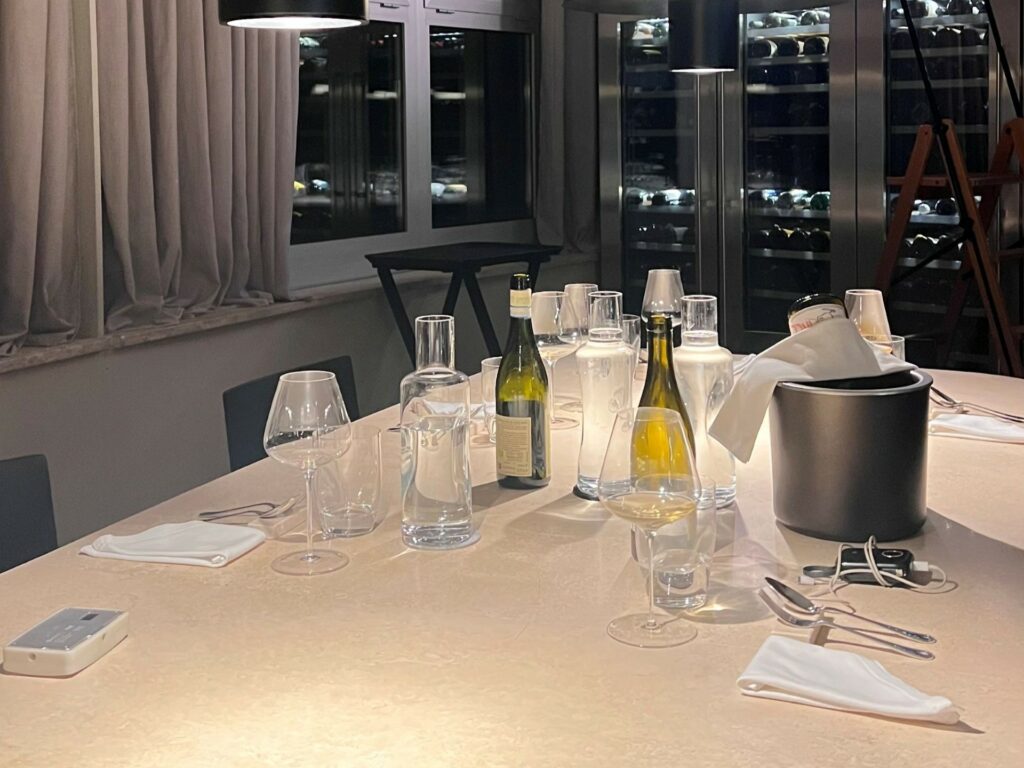 La mise en place del Ristorante Da Lucio