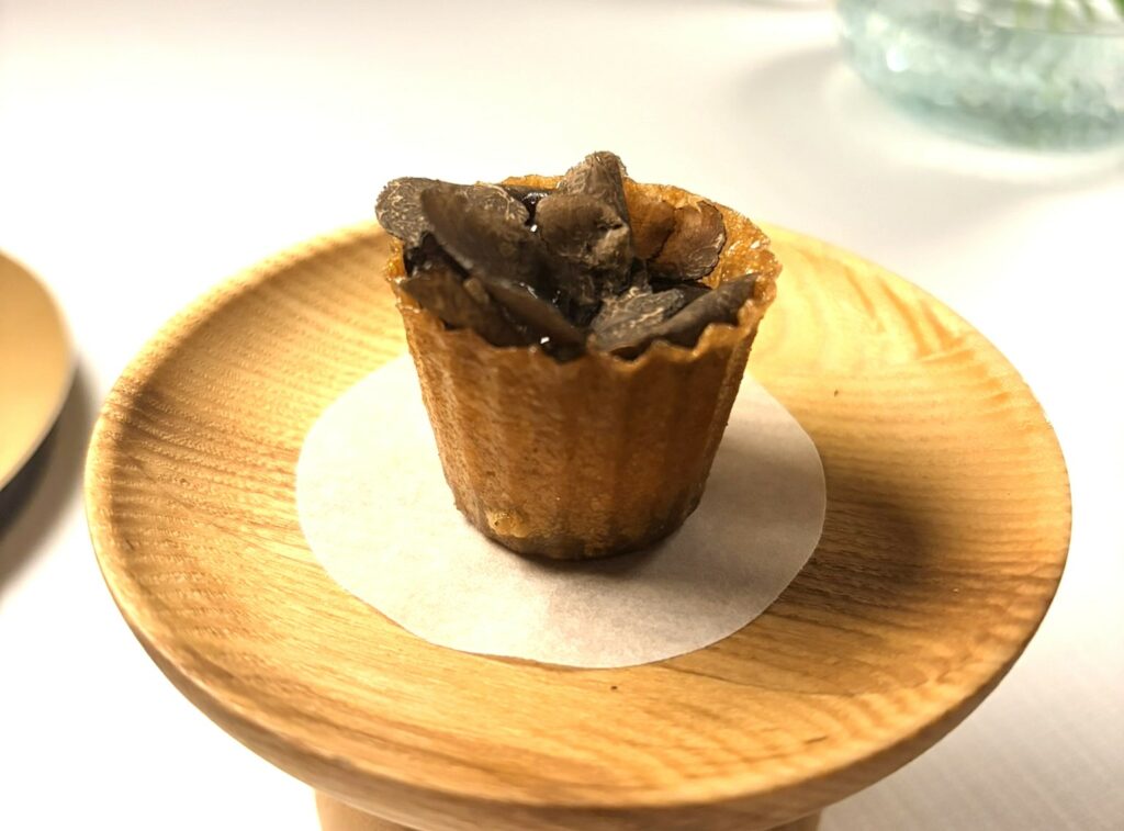 Fegato di anatra al naturale, tartufo.