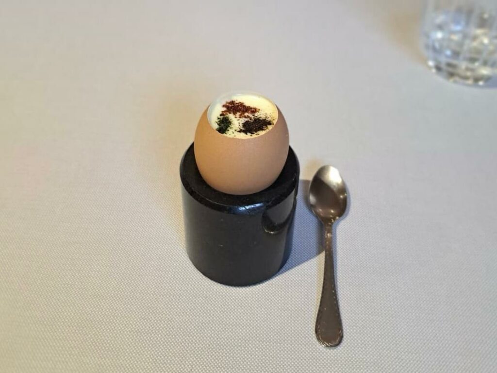 Uovo in scapece del ristorante Acquerello