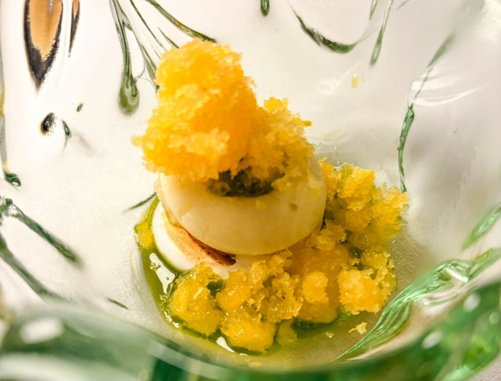 Agrumi, granita, meringa di Seafood Gastro