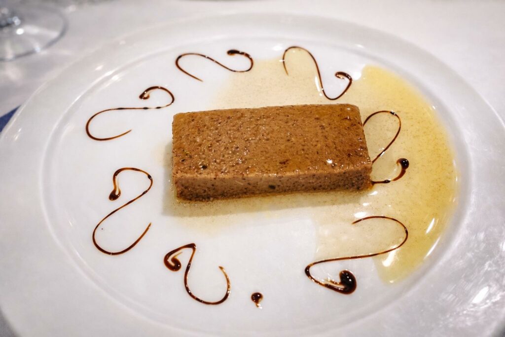 Terrina tiepida di vitello all’olio del Gambero a Calvisano