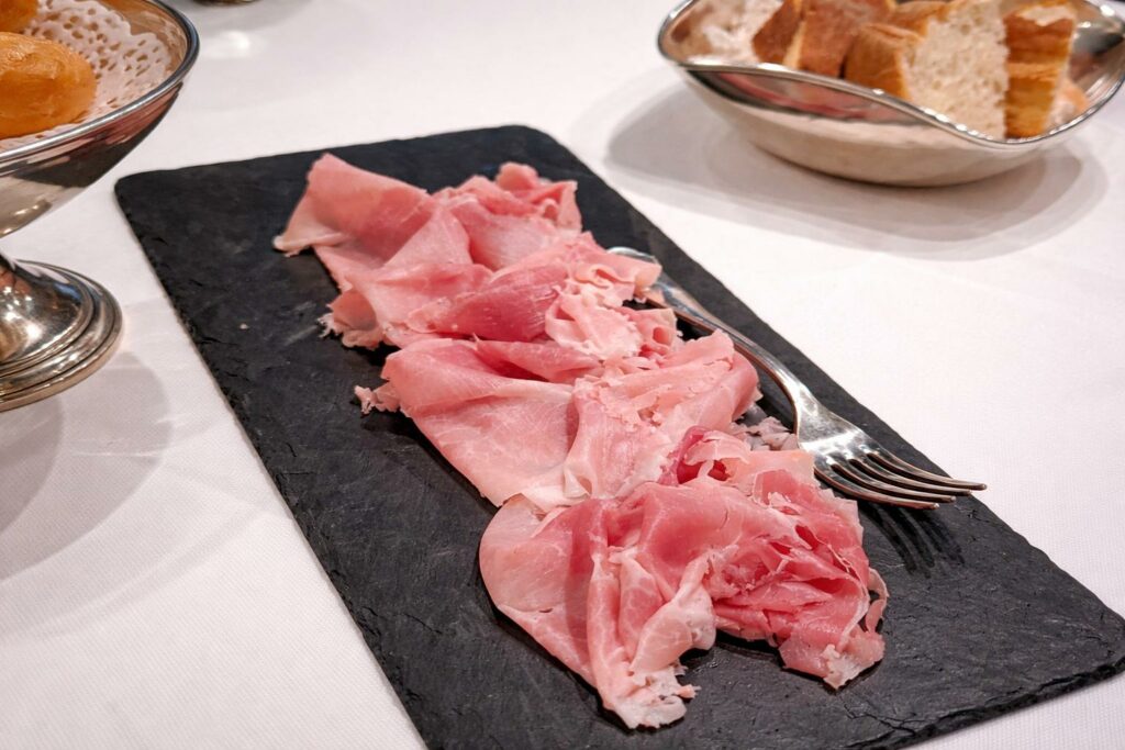 Prosciutto cotto.