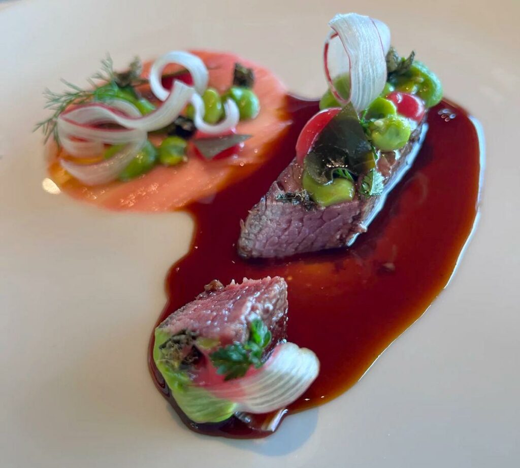 Chianina IGP, Rabarbaro, Favette, Cappero del ristorante Arnolfo