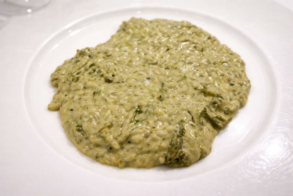Risotto con punte d’asparagi del Gambero a Calvisano
