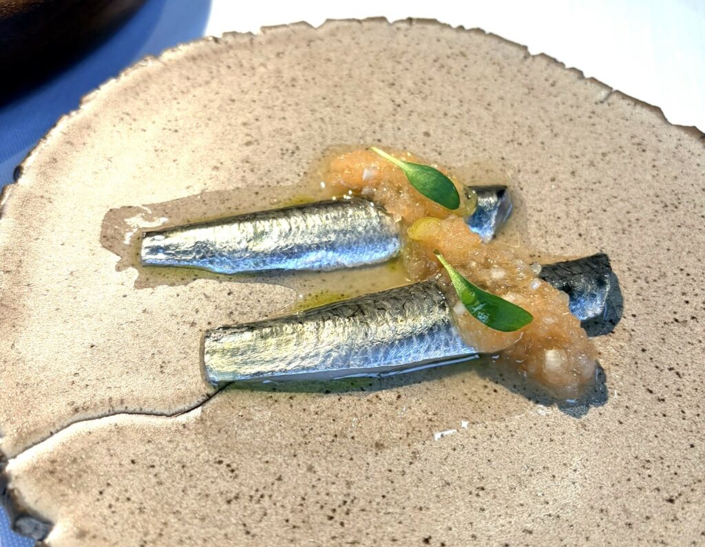 Alici marinate del ristorante Elkano