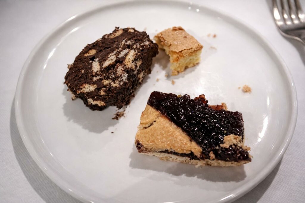 Crostata, salame di cioccolata