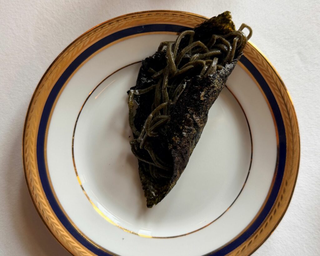 Spaghetti di nori (scarpetta nella salsa) di Maison ruggieri