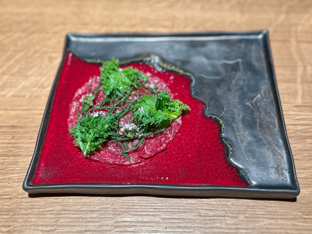 Crudo di chianina maturata 130 giorni.