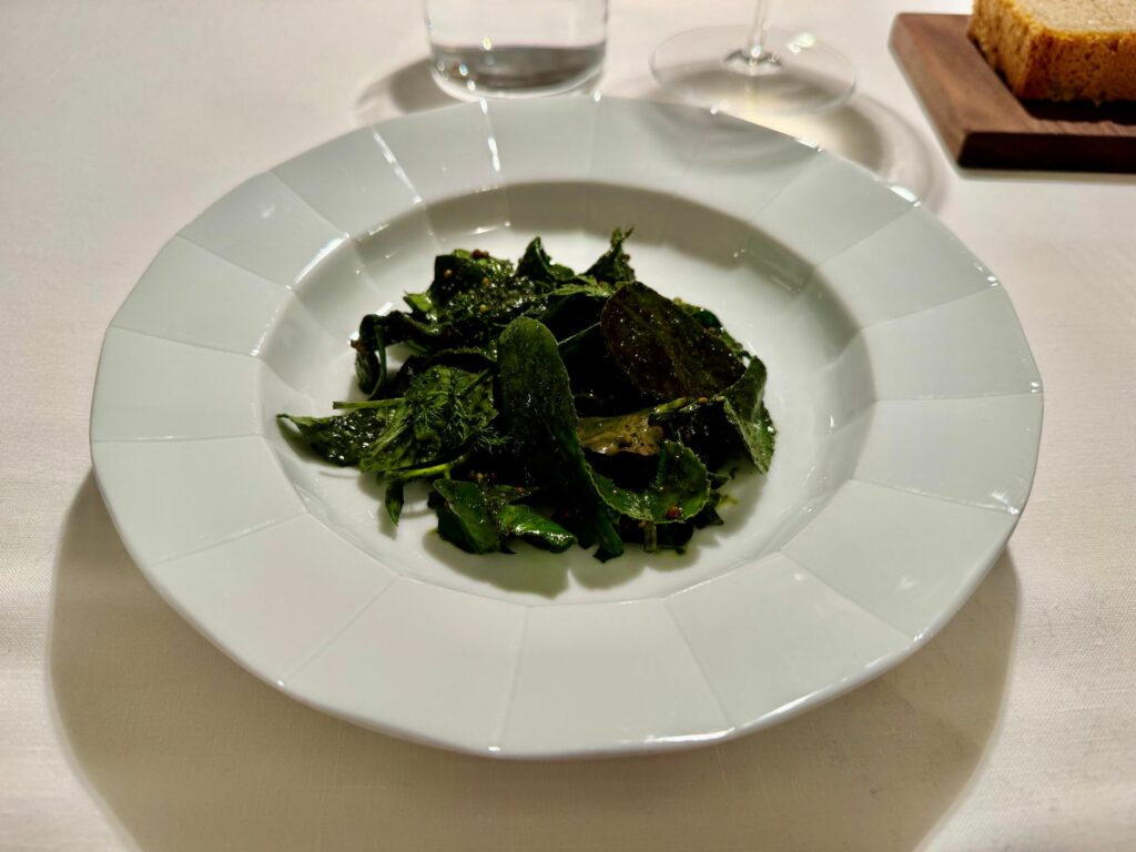 Misticanza invernale, cime di rapa, senape e liquirizia