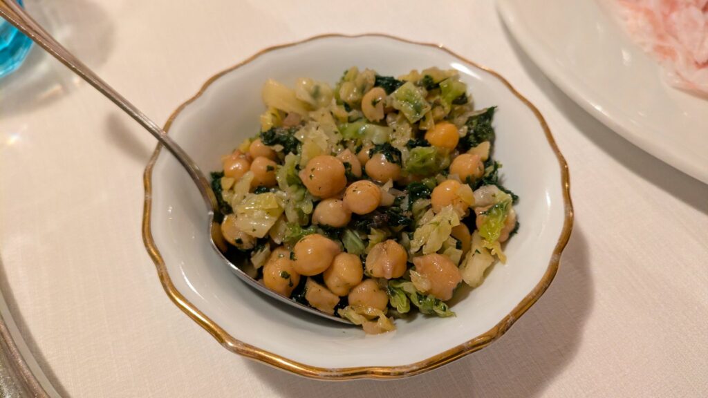 Ceci, cipolla e lamio della trattoria dell'alba