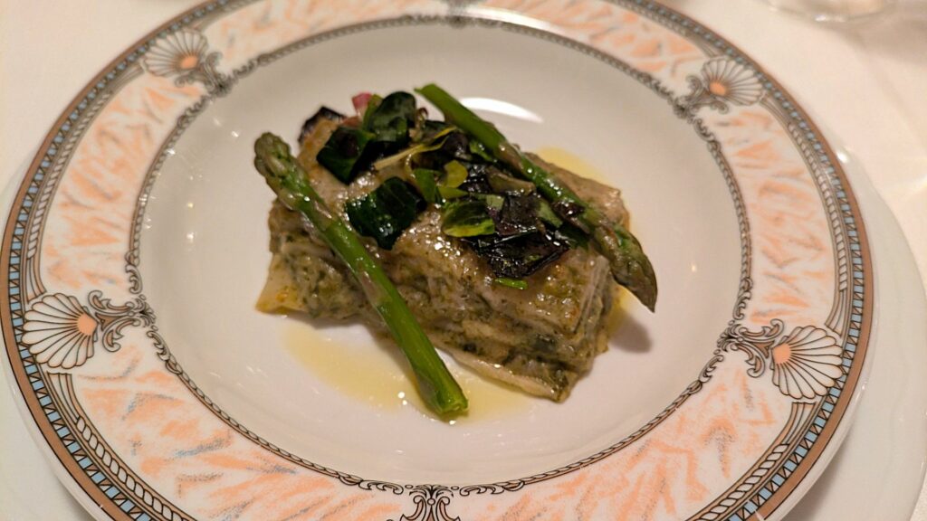 Lasagnetta vegetale con sfoglia integrale della trattoria dell'alba