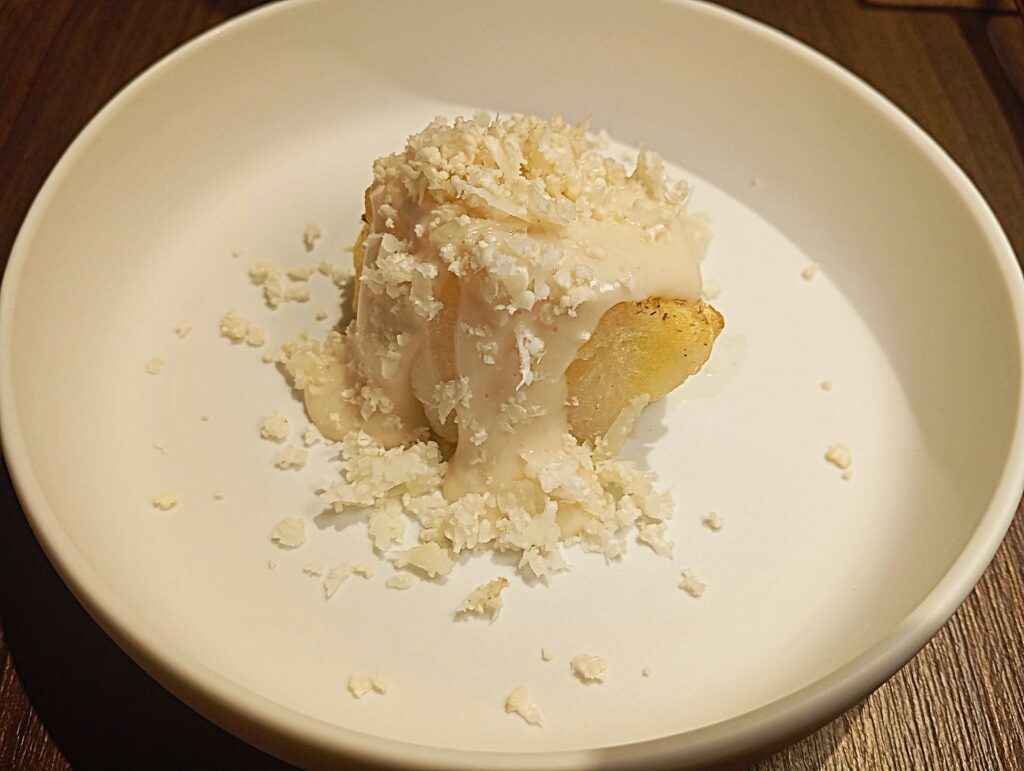 Stoccafisso, purea di limone, cavolfiore