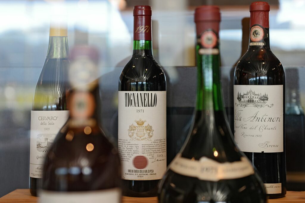 Il Tignanello, una delle bottiglie storiche della famiglia di Allegra Antinori