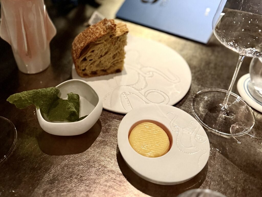 Pane e burro del George Restaurant di Napoli