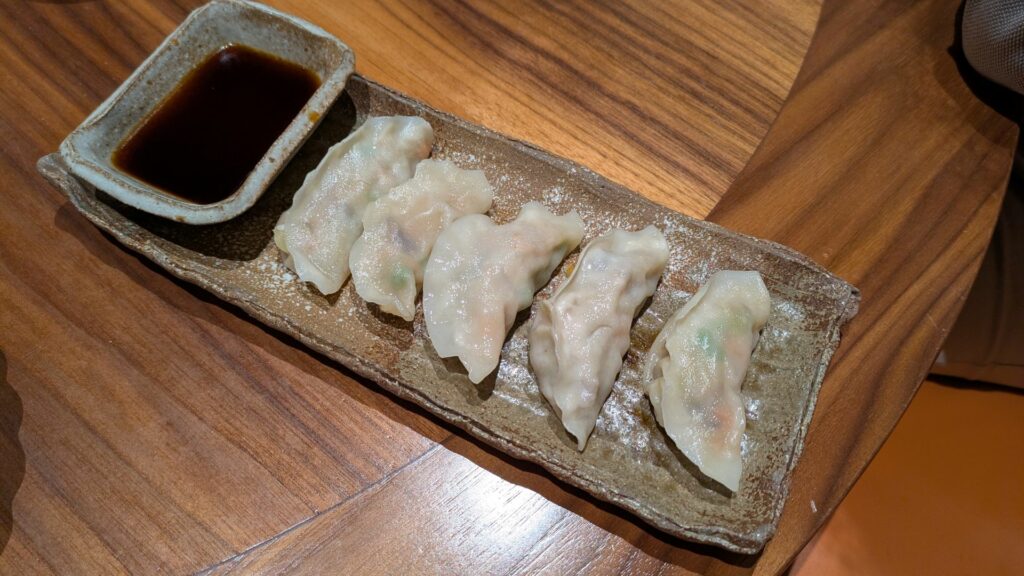 Gyoza di verdure.