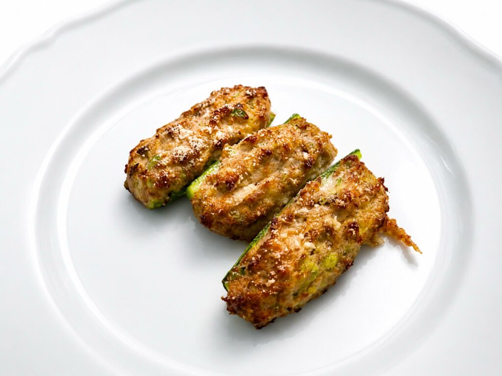 zucchine ripiene della trattoria Cacciatori di Cartesio