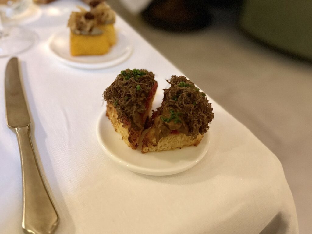 Pan brioche fegatini di pollo e tartufo.